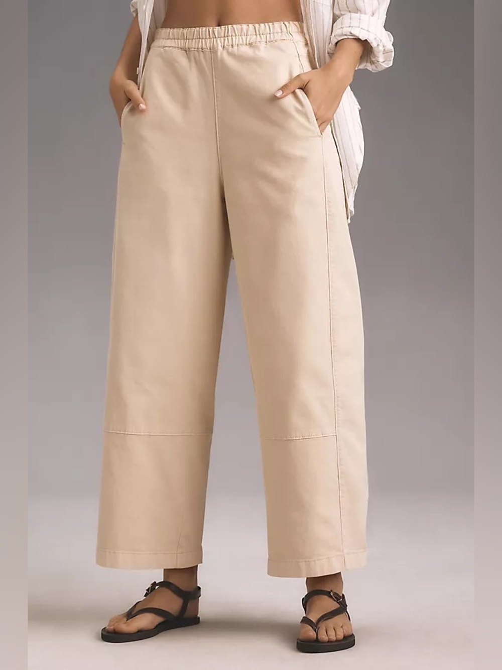 ANTHROPOLOGIE PILCRO | Izzie relaxed pull on barrel trousers | size xl
